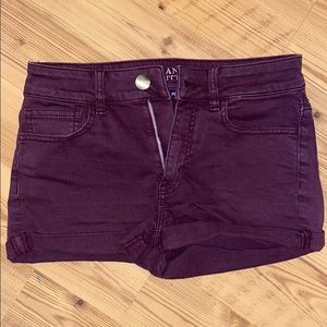 American Eagle Maroon Shorts
